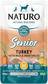 NATURO Senior Dog MINI Indyk Ryż Warzywa 150g - Zdjęcie główne