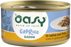 OASY Cat Caprice Cuts in Gravy Kurczak w sosie dla kota 85g - Zdjęcie główne