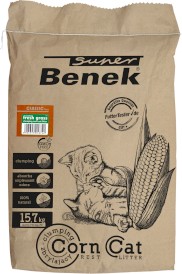 Super BENEK Corn Cat Classic Świeża Trawa 25l / 15,7kg - Zdjęcie główne
