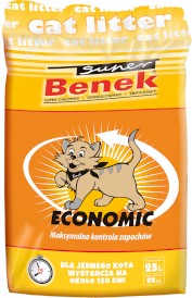 Super BENEK ECONOMIC Żwirek bentonitowy 25l - Zdjęcie główne