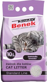 Super BENEK Standard Lawenda Żwirek bentonitowy 10l - Zdjęcie główne