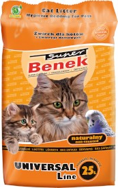 Super BENEK Uniwersalny Żwirek bentonitowy 25l - Zdjęcie główne