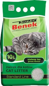 Super BENEK Standard Zielony Las Żwirek bentonitowy 10l - Zdjęcie główne