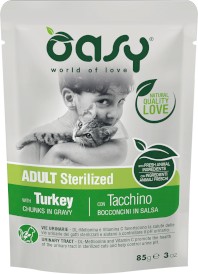 OASY Cat Lifestage Adult Sterilized Turkey Indyk 85g - Zdjęcie główne