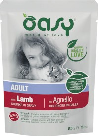 OASY Cat Lifestage Adult Lamb Jagnięcina w sosie 85g - Zdjęcie główne