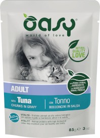 OASY Cat Lifestage Adult Tuna Tuńczyk w sosie 85g - Zdjęcie główne