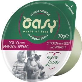 OASY Cat More Love Cup Kurczak Wołowina Szpinak 70g - Zdjęcie główne