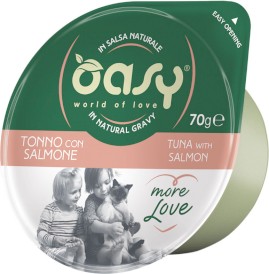 OASY Cat More Love Cup Tuńczyk z Łososiem 70g - Zdjęcie główne