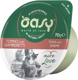 OASY Cat More Love Cup Tuńczyk z Krewetkami 70g - Zdjęcie główne
