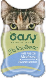 OASY Cat Delicatesse Fine Pate Cod Dorsz w pasztecie 85g - Zdjęcie główne