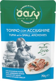 OASY Cat More Love Tuna Small Anchovies Tuńczyk Anchois 70g - Zdjęcie główne