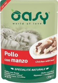 OASY Cat Specialita Naturale Kurczak Wołowina Saszetka 70g - Zdjęcie główne