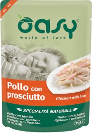 OASY Cat Specialita Naturale Kurczak z Szynką Saszetka 70g - Zdjęcie główne