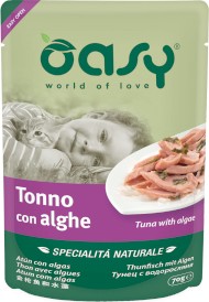 OASY Cat Specialita Naturale Tuńczyk z Algami Saszetka 70g - Zdjęcie główne