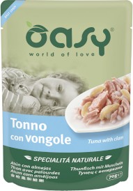 OASY Cat Specialita Naturale Tuńczyk z Małżami Saszetka 70g - Zdjęcie główne
