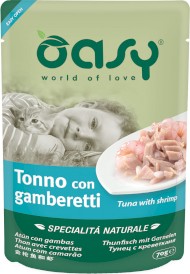 OASY Cat Specialita Naturale Tuńczyk Krewetki Saszetka 70g - Zdjęcie główne
