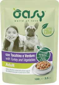 OASY Dog Strips in Gravy Adult Indyk Warzywa 100g - Zdjęcie główne