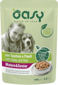 OASY Dog Strips in Gravy Senior Indyk Groszek 100g - Zdjęcie główne