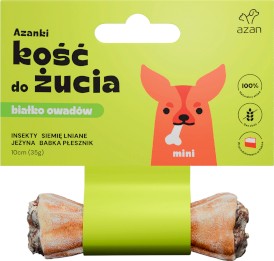AZANKI Kość do żucia Insekty Siemię Jeżyna Płesznik Mini 10cm - Zdjęcie główne