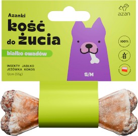 AZANKI Kość do żucia Insekty Jabłko Jeżówka Kokos S/M 12cm - Zdjęcie główne