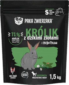 PAKA ZWIERZAKA Królik Dzikie Zioła S dla szczeniąt 1,5kg - Zdjęcie nr 2