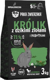 PAKA ZWIERZAKA Królik Dzikie Zioła S dla szczeniąt 3kg - Zdjęcie główne