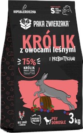 PAKA ZWIERZAKA Królik Owoce Leśne S bez zbóż 3kg - Zdjęcie główne