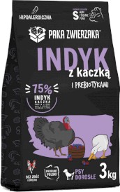PAKA ZWIERZAKA Indyk z Kaczką S bez zbóż 3kg - Zdjęcie główne