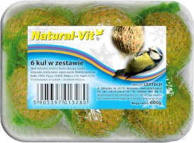 NATURAL-VIT Kule tłuszczowe dla ptaków zimujących 6szt. - Zdjęcie główne