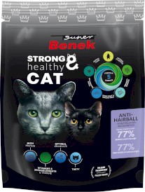 SUPER BENEK Cat Dry Anti-Hairball 400g - Zdjęcie główne