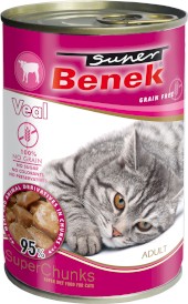 SUPER BENEK Adult Cielęcina w sosie bez zboż 415g - Zdjęcie główne