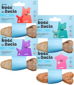AZANKI Kość do żucia z Rybą Łosoś Tymianek Bazylia 12cm - Zdjęcie nr 2