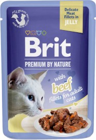BRIT Premium Cat Fillets in Jelly Beef WOŁOWINA galaretka 85g - Zdjęcie główne