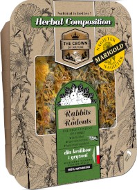 KORONA NATURY Paśnik ziołowy z Nagietkiem dla Królika 70g - Zdjęcie główne