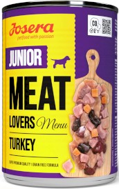 JOSERA Meat Lovers Junior Menu Turkey Indyk bez zbóż 400g - Zdjęcie główne