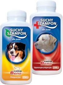SUPER BENO Szampon Suchy Regeneracyjno-Pielęgnacyjny Dla Psów 250ml - Zdjęcie nr 3