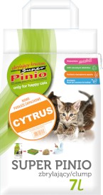 Super PINIO KRUSZON Cytrus Żwirek zbrylający 7l - Zdjęcie główne