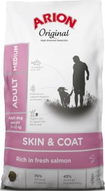 Arion Original Skin / Coat Adult Medium Salmon 2kg + Krople na KLESZCZE GRATIS !! - Zdjęcie nr 2