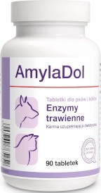 DOLFOS AmylaDol Enzymy trawienne dla psów i kotów 90szt - Zdjęcie główne
