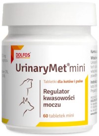 DOLFOS UrinaryMet Mini Regulator kwasowości moczu dla psów i kotów 60szt - Zdjęcie nr 2
