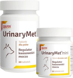 DOLFOS UrinaryMet Mini Regulator kwasowości moczu dla psów i kotów 60szt - Zdjęcie główne
