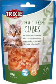 TRIXIE Premio Cheese Chicken Cubes Kurczak z Serem dla kota 50g - Zdjęcie główne
