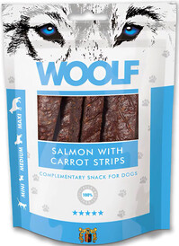WOOLF Salmon Carrot Strips Paski Łosoś z Marchwią 100g - Zdjęcie nr 2