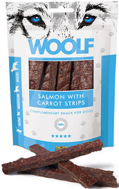 WOOLF Salmon Carrot Strips Paski Łosoś z Marchwią 100g - Zdjęcie główne