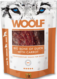 WOOLF Big Bone Duck Carrot Kaczka Marchew Kostki 100g - Zdjęcie nr 2