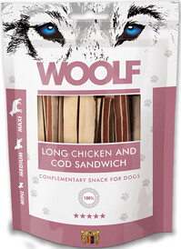 WOOLF Long Chicken Cod Sandwich Kurczak Dorsz 100g - Zdjęcie nr 2