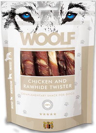 WOOLF Chicken Rawhide Twister Pałeczki z Kurczakiem 100g - Zdjęcie nr 2
