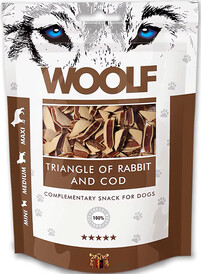 WOOLF Triangle Rabbit Cod Trójkąciki Królik Dorsz 100g - Zdjęcie nr 2
