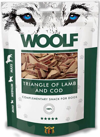 WOOLF Triangle Lamb Cod Trójkąciki Jagnięcina Dorsz 100g - Zdjęcie nr 2