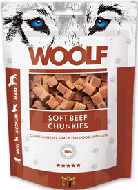 WOOLF Soft Beef Chunkies Kosteczki z Wołowiny 100g - Zdjęcie nr 2